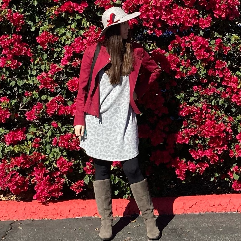 Comfy chic knit dress